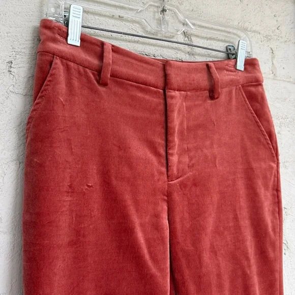 Frame Le Crop Spice Velvet Trousers Size 4 - Picture 4 of 12